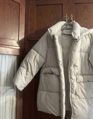 Plumífero Zara Beige Talla 13/14