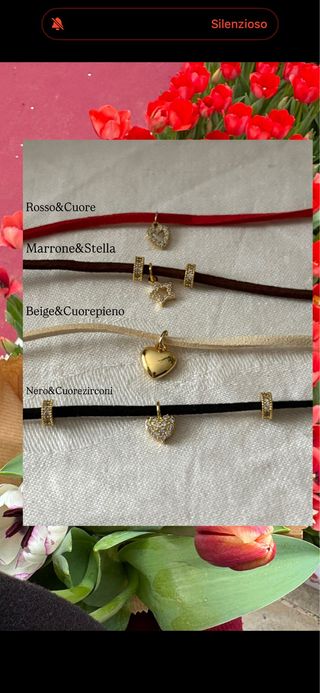 Choker placcato oro con pendente