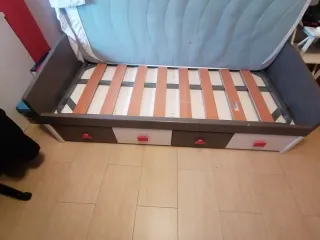Cama nido con colchón y somier 90X190