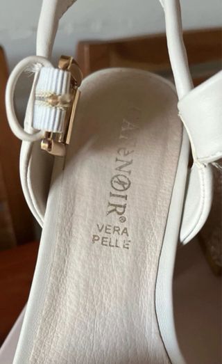 Sandali CafèNoir Beige con Fiocco