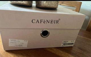 Sandali CafèNoir Beige con Fiocco