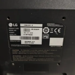 Monitor LG 21.5 Full HD Negro