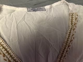 Vestido blanco ibicenco talla única