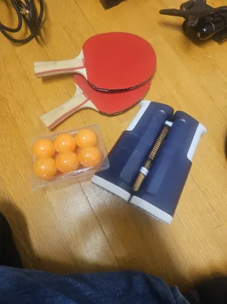 Kit de Ping Pong: 2 Palas y 6 Pelotas