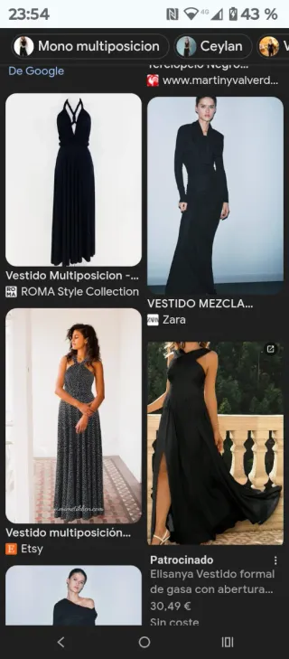 Vestido negro talla S sin estrenar