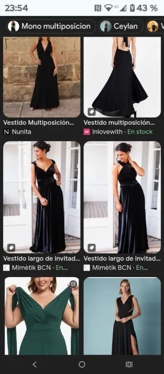 Vestido negro talla S sin estrenar