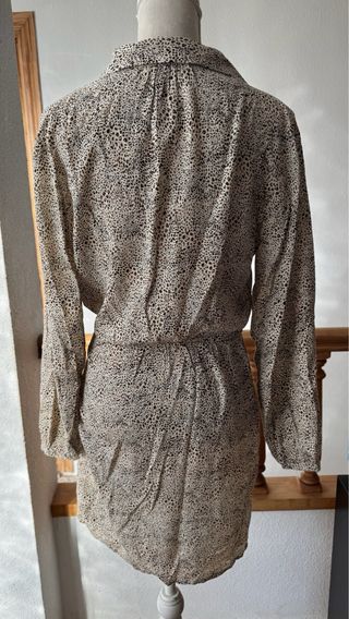 Vestido estampado animal print - M