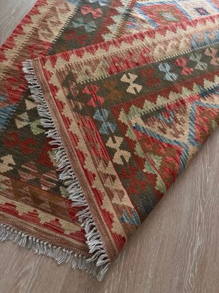 Alfombra Kilim Reversible 100% lana