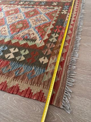 Alfombra Kilim Reversible 100% lana