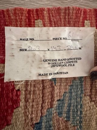 Alfombra Kilim Reversible 100% lana