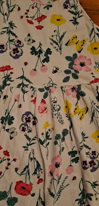 Vestido H&M florido 10 anos