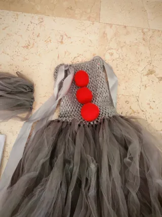 Disfraz de payaso aterrador para niñas. Cosplay