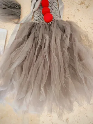 Disfraz de payaso aterrador para niñas. Cosplay