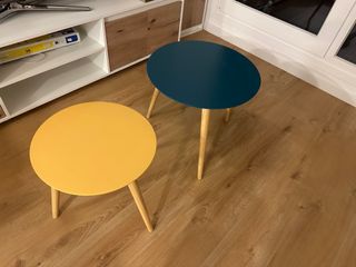 Set di 2 tavolini rotondi