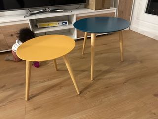 Set di 2 tavolini rotondi