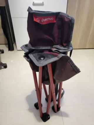2 Sillas Camping Plegables Quechua pequeñas 10€c/u