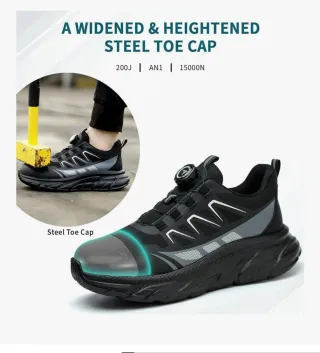 Zapatos de Seguridad RASEARY Negro Talla 36