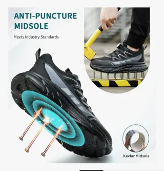 Zapatos de Seguridad RASEARY Negro Talla 36