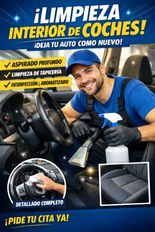 Limpieza interior de coches