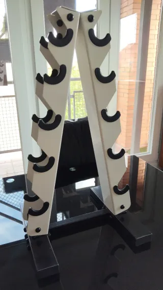 Soporte para 10 mancuernas nuevo.