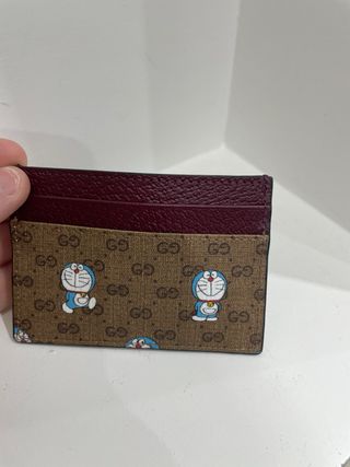 Portacarte Gucci Doraemon Marrone
