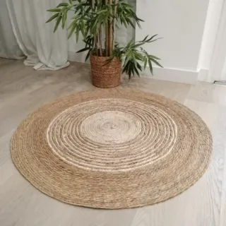 Tappeto in fibra naturale stile Boho-Nordico