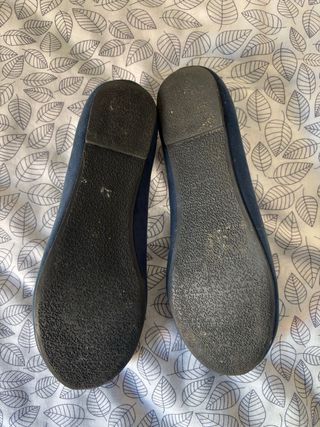 Bailarinas azul marino con lazo