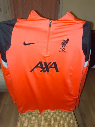 Sudadera Liverpool Nike Naranja y Negra