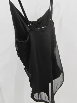 Body negro con transparencias