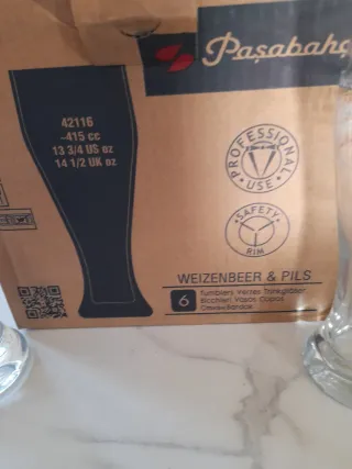 Lote 6 vasos de cerveza Dorada Especial