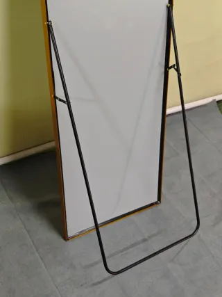 Specchio da terra ad arco vintage dorato