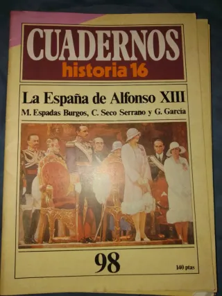 Cuaderno Historia16 n°98, la España de AlfonsoXIII