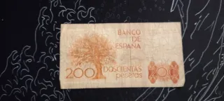 Billetes de la peseta española antiguos.
