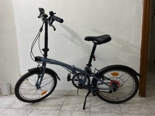 Bici Pieghevole Btwin Tilt 120 Blu