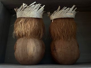 Figuras decorativas de coco