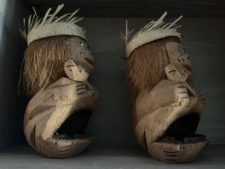 Figuras decorativas de coco