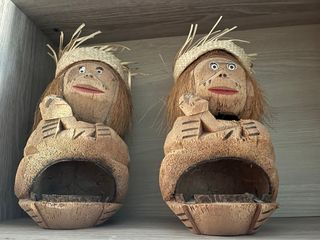 Figuras decorativas de coco