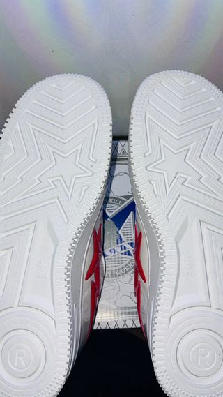 Bape Zapa Blanco y Rojo