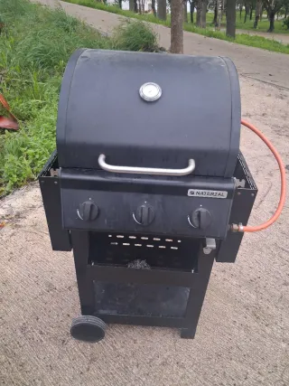 Barbacoa de gas Naterial negra