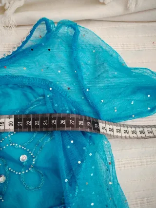 Disfraz azul brillante Elsa Frozen