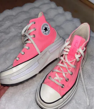 Converse Fucsia y Blanco