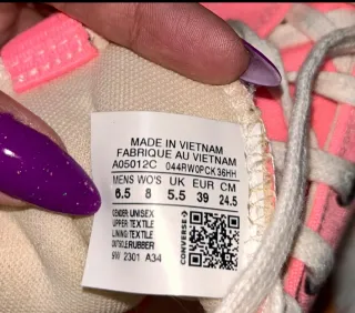 Converse Fucsia y Blanco