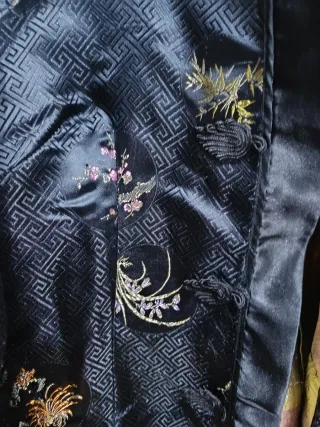 Chaqueta Oriental Negra Bordada