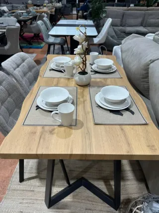 Mesas de lujo madera y metal