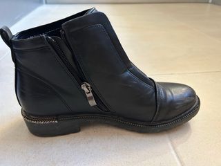 Botines negros piel mujer