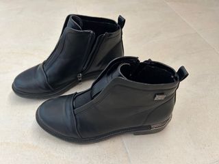 Botines negros piel mujer