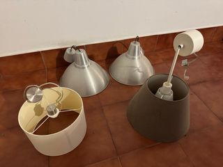 Lámparas de techo metálicas