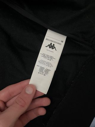 Chandal Kappa Negro Hombre