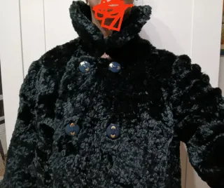 Chaquetón negro 3/4