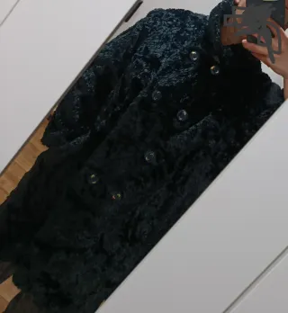Chaquetón negro 3/4